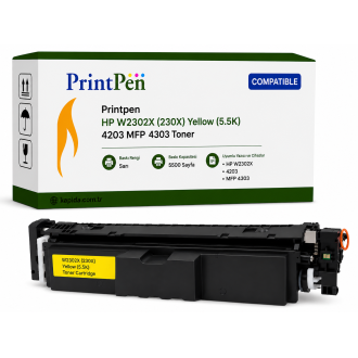 Printpen HP W2302X (230X) Sarı (5.5K) 4203 MFP 4303 Toner