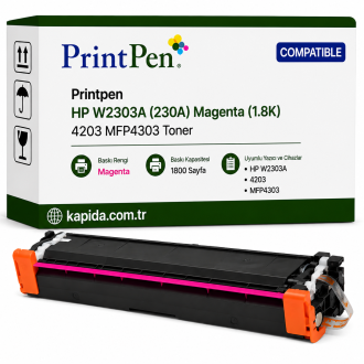 Printpen HP W2303A (230A) Kırmızı (1.8K) 4203 MFP4303 Toner
