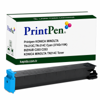 Printpen Konica Minolta Tn-213C,Tn-214C Mavi (374Gr/19K) Bizhub C203 C253 ; Konica Minolta Tn214C Toner