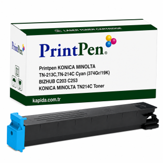 Printpen KONICA MINOLTA TN-213C,TN-214C Cyan (374Gr/19K) BIZHUB C203 C253 ; KONICA MINOLTA TN214C Toner Printpen KONICA MINOLTA TN-213C,TN-214C Cyan (374Gr/19K) BIZHUB C203 C253 ; KONICA MINOLTA TN214C Toner