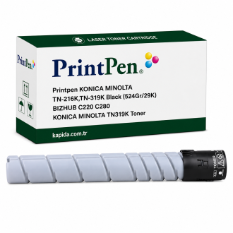 Printpen KONICA MINOLTA TN-216K,TN-319K Black (524Gr/29K) BIZHUB C220 C280 ; KONICA MINOLTA TN319K Toner Printpen KONICA MINOLTA TN-216K,TN-319K Black (524Gr/29K) BIZHUB C220 C280 ; KONICA MINOLTA TN319K Toner