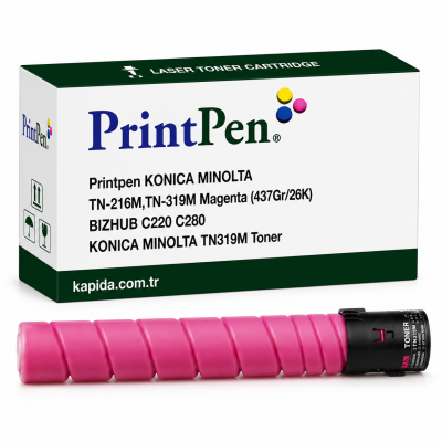 Printpen KONICA MINOLTA TN-216M,TN-319M Magenta (437Gr/26K) BIZHUB C220 C280 ; KONICA MINOLTA TN319M Toner