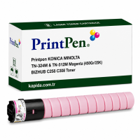 Printpen Konica Minolta Tn-324M & Tn-512M  Kırmızı (450Gr/25K) Bizhub C258 C308 Toner