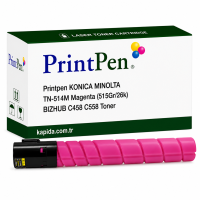 Printpen Konica Minolta Tn-514M Kırmızı (515Gr/26K) Bizhub C458 C558 Toner