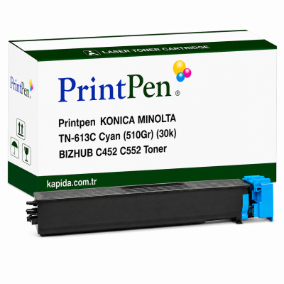 Printpen KONICA MINOLTA TN-613C Cyan (510Gr)(30k) BIZHUB C452 C552 Toner
