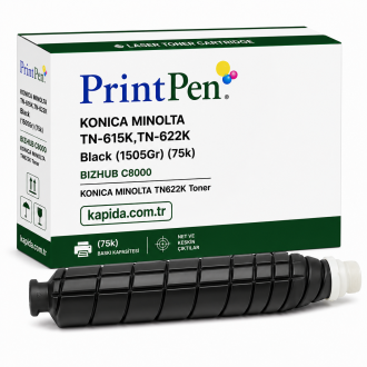 Printpen KONICA MINOLTA TN-615K,TN-622K Black (1505Gr) (75k) BIZHUB C8000 ; KONICA MINOLTA TN622K Toner