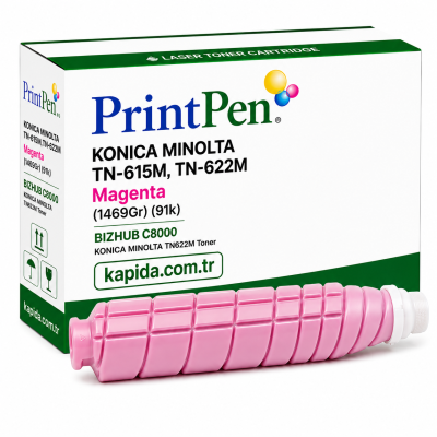 Printpen KONICA MINOLTA TN-615M,TN-622M Magenta (1469Gr) (91k) BIZHUB C8000 ; KONICA MINOLTA TN622M Toner