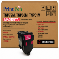 Printpen Konica Minolta Tnp79M, Tnp80M, Tnp81M Magenta (150Gr/9K) Bizhub C3350I ; Konica Minolta Tnp80M Toner Printpen Konica Minolta Tnp79M, Tnp80M, Tnp81M Magenta (150Gr/9K) Bizhub C3350I ; Konica Minolta Tnp80M Toner