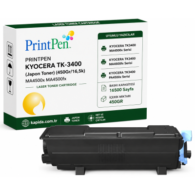 PRINTPEN KYOCERA TK-3400 (Japon Toner) (450Gr/16,5k) MA4500x MA4500fx