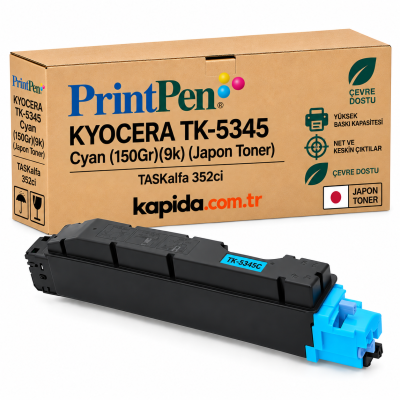 Printpen KYOCERA TK-5345 Cyan (150Gr) (9k) (Japon Toner) TASKalfa 352ci