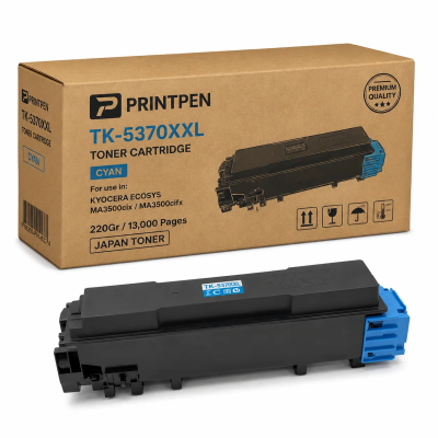 Printpen KYOCERA TK-5370XXL Cyan (220Gr/13k) (Japon Toner) ECOSYS MA3500cix MA3500cifx