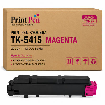 Printpen KYOCERA TK-5415 Magenta (220Gr) (13k) (Japon Toner) TASKalfa MA4500ci TASKalfa PA4500ci