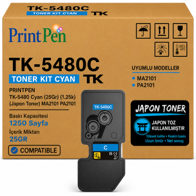 Printpen KYOCERA TK-5480 Cyan (25Gr) (1.25k) (Japon Toner) MA2101 PA2101