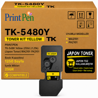 Printpen KYOCERA TK-5480 Yellow (25Gr) (1.25k) (Japon Toner) MA2101 PA2101