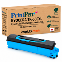 Printpen Kyocera Tk-560Xl Mavi Hc(203Gr) Yüksek Kapasite (15K) (Japon Toner) Fs-C5300 Fs-C5350
