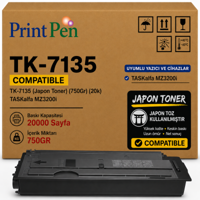 Printpen KYOCERA TK-7135 (Japon Toner) (750Gr) (20k) TASKalfa MZ3200i