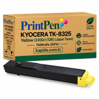 Printpen Kyocera Tk-8325 Sarı (240Gr) (12K) (Japon Toner) Taskalfa 2551Ci