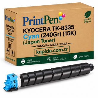 Printpen KYOCERA TK-8335 Cyan (240Gr) (15K) (Japon Toner) TASKalfa 3252ci 3253ci