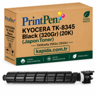 Printpen Kyocera Tk-8345 Black (320Gr)  (20K) (Japon Toner) Taskalfa 2552Ci Taskalfa 2553Ci