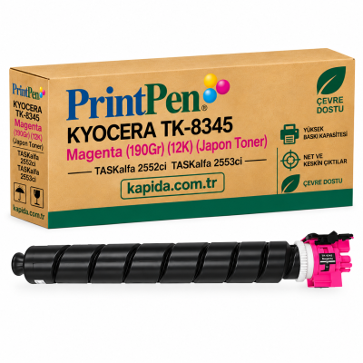Printpen KYOCERA TK-8345 Magenta (190Gr) (12K) (Japon Toner) TASKalfa 2552ci TASKalfa 2553ci
