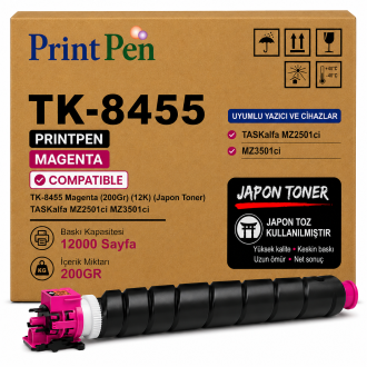 Printpen KYOCERA TK-8455 Magenta (200Gr) (12K) (Japon Toner) TASKalfa MZ2501ci MZ3501ci