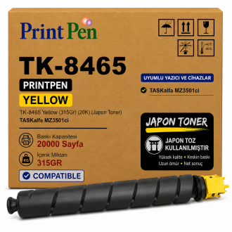 Printpen KYOCERA TK-8465 Yellow (315Gr) (20K) (Japon Toner) TASKalfa MZ3501ci Printpen KYOCERA TK-8465 Yellow (315Gr) (20K) (Japon Toner) TASKalfa MZ3501ci