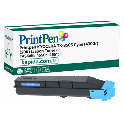 Printpen KYOCERA TK-8505 Cyan (430Gr) (20K) (Japon Toner) TASKalfa 4550ci 4551ci