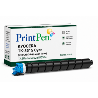 Printpen KYOCERA TK-8515 Cyan (315Gr) (20k) (Japon Toner) TASKalfa 5052ci 5053ci Printpen KYOCERA TK-8515 Cyan (315Gr) (20k) (Japon Toner) TASKalfa 5052ci 5053ci