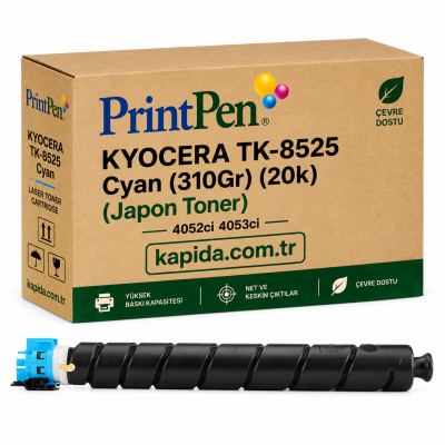 Printpen KYOCERA TK-8525 Cyan (310Gr) (20k) (Japon Toner) 4052ci 4053ci