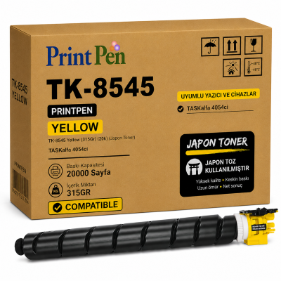 Printpen KYOCERA TK-8545 Yellow (315Gr) (20k) (Japon Toner) TASKalfa 4054ci