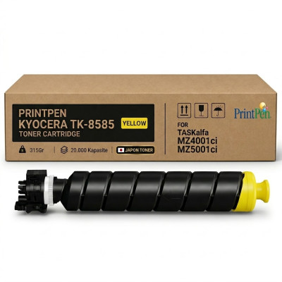 Printpen KYOCERA TK-8585 Yellow (315Gr) (20K) (Japon Toner) TASKalfa MZ4001ci MZ5001ci