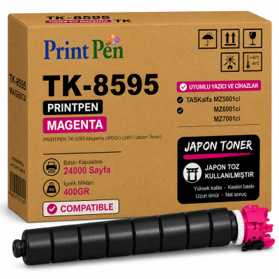 Printpen KYOCERA TK-8595 Magenta (400Gr) (24K) (Japon Toner) TASKalfa MZ5001ci MZ6001ci