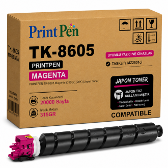 Printpen KYOCERA TK-8605 Magenta (315Gr) (20K) (Japon Toner) TASKalfa MZ2501ci Printpen KYOCERA TK-8605 Magenta (315Gr) (20K) (Japon Toner) TASKalfa MZ2501ci