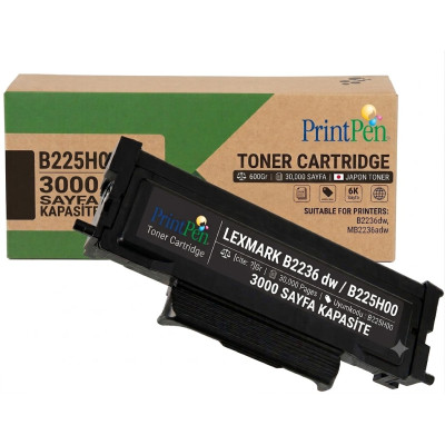 Printpen LEXMARK B2236 dw (B225H00) Chipsiz (3K) B2236 MB2236 Toner