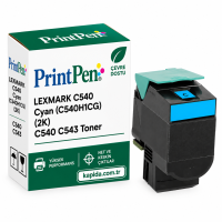 Printpen Lexmark C540 Mavi (C540H1Cg) (2K) C540 C543 Toner