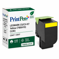 Printpen Lexmark Cs/Cx 417 Sarı (71B5Hy0) (3,5K) Cs417 Cs517 Toner