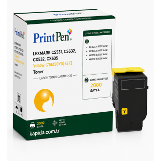 PRINTPEN LEXMARK CS531, CS632, CX532, CX635  Yellow (75M50Y0) (2K) Toner
