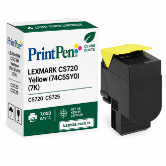 Printpen LEXMARK CS720 Yellow (74C5SY0) (7K) CS720 CS725 Toner Printpen LEXMARK CS720 Yellow (74C5SY0) (7K) CS720 CS725 Toner