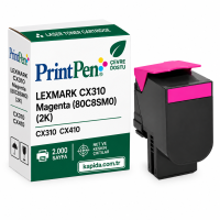 Printpen Lexmark Cx310 Kırmızı (80C8Sm0) (2K) Cx310 Cx410 Toner