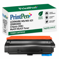 Printpen Lexmark Ms/Mx 431 (55B5X00) Chipsiz (20K) Ms431 Mx431 Toner