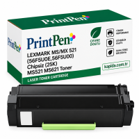Printpen Lexmark Ms/Mx 521 (56F5U0E,56F5U00) Chipsiz (25K) Ms521 Ms621 Toner