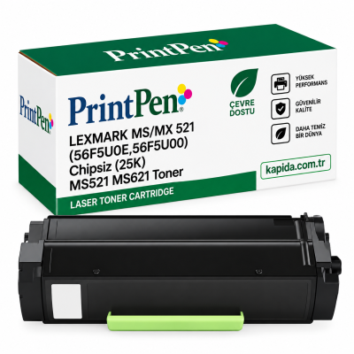 Printpen LEXMARK MS/MX 521 (56F5U0E,56F5U00) Chipsiz (25K) MS521 MS621 Toner