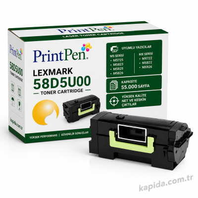 Printpen LEXMARK MS725 (58D5U00,58D5U0E) (55K) MS725 MS823 Toner