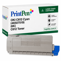 Printpen Oki C612 Mavi (46507519) (6K) C612 Toner