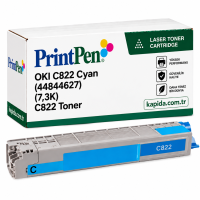Printpen Oki C822 Mavi (44844627) (7,3K) C822 Toner