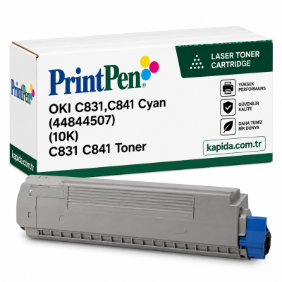 OKI C831 (44844507) Mavi Muadil Toner - C831, C841 uyumlu