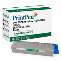 Printpen OKI ES7470 Sarı (45396213) (11.5K) ES7470 ES7480 Toner