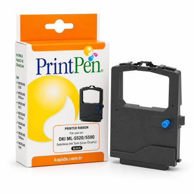 Printpen OKI ML-520/590 Seamless Ink Tank (Uzun Ömürlü) Black MICROLINE 520 MICROLINE 520 Elite Şerit