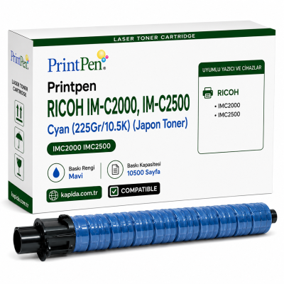 Ricoh IM-C2000 Mavi Muadil Toner - IMC2000, IMC2500 uyumlu