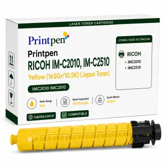 PRINTPEN RICOH IM-C2010, IM-C2510 Yellow (165Gr/10.5K) (Japon Toner) IMC2010 IMC2510
